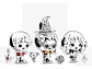 Charm De Harry Potter Varios Bañado Plata Ley 925 - Miniatura 1