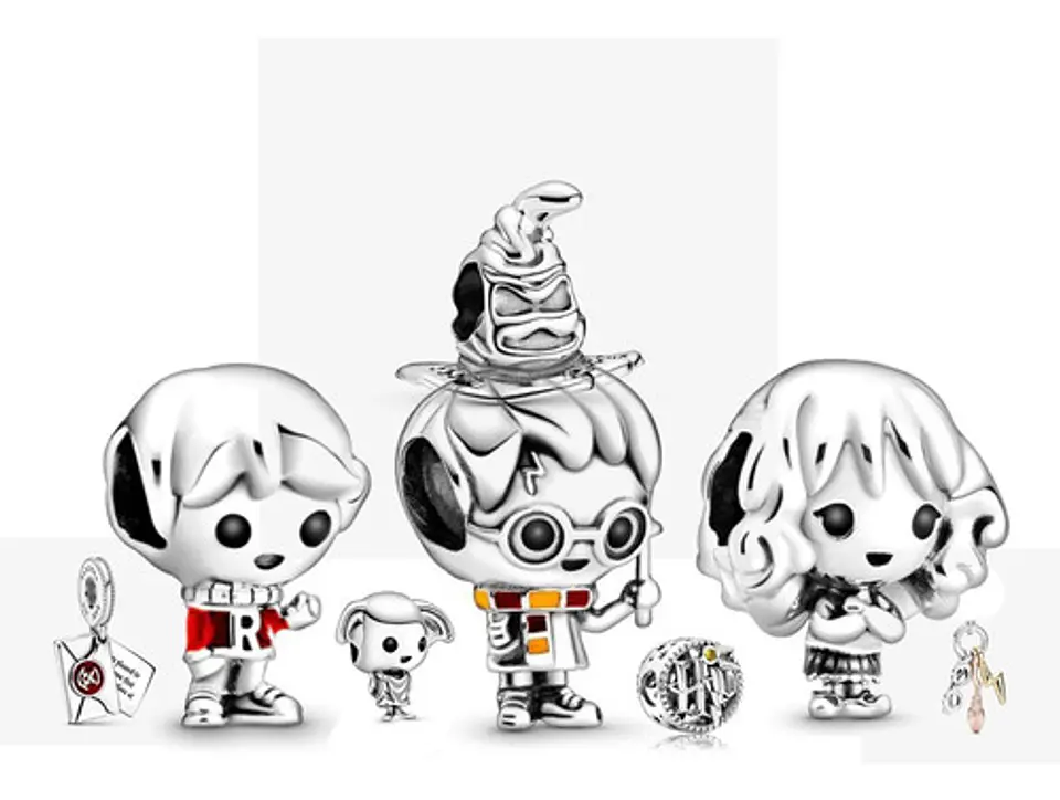 Charm De Harry Potter Varios Bañado Plata Ley 925 1