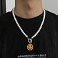 Gargantilla De Cristal Con Sonrisa Collar Perlas Moda Kpop - Miniatura 2