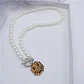 Gargantilla De Cristal Con Sonrisa Collar Perlas Moda Kpop - Miniatura 5