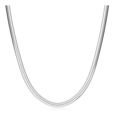 Gargantilla Choker Acero Quirúrgico Serpiente Unisex Plateado