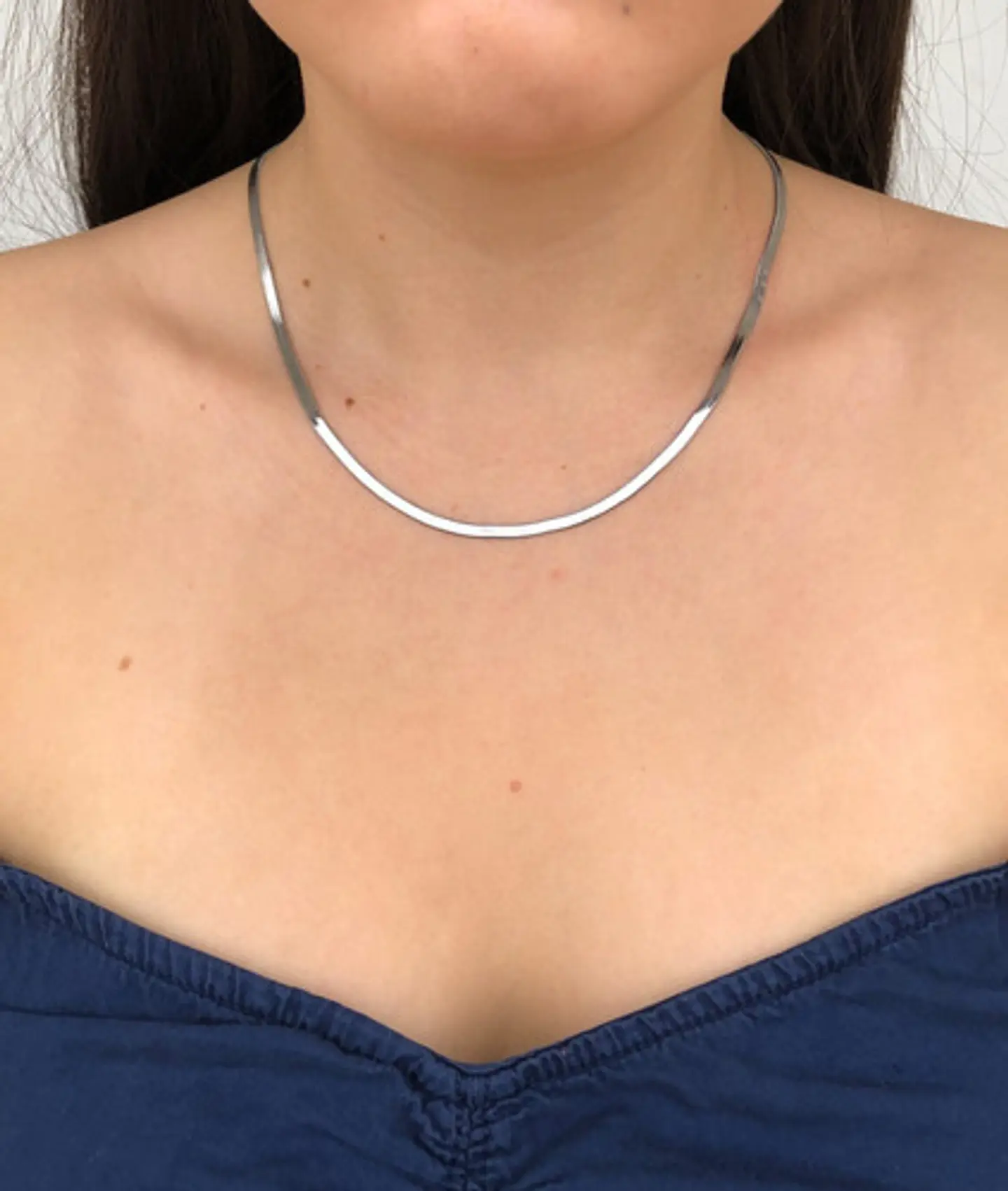 Gargantilla Choker Acero Quirúrgico Serpiente Unisex Plateado 6