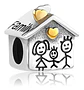 Charm Family House Casa Familia Plata Ley 925 Estilo Pandora - Miniatura 1