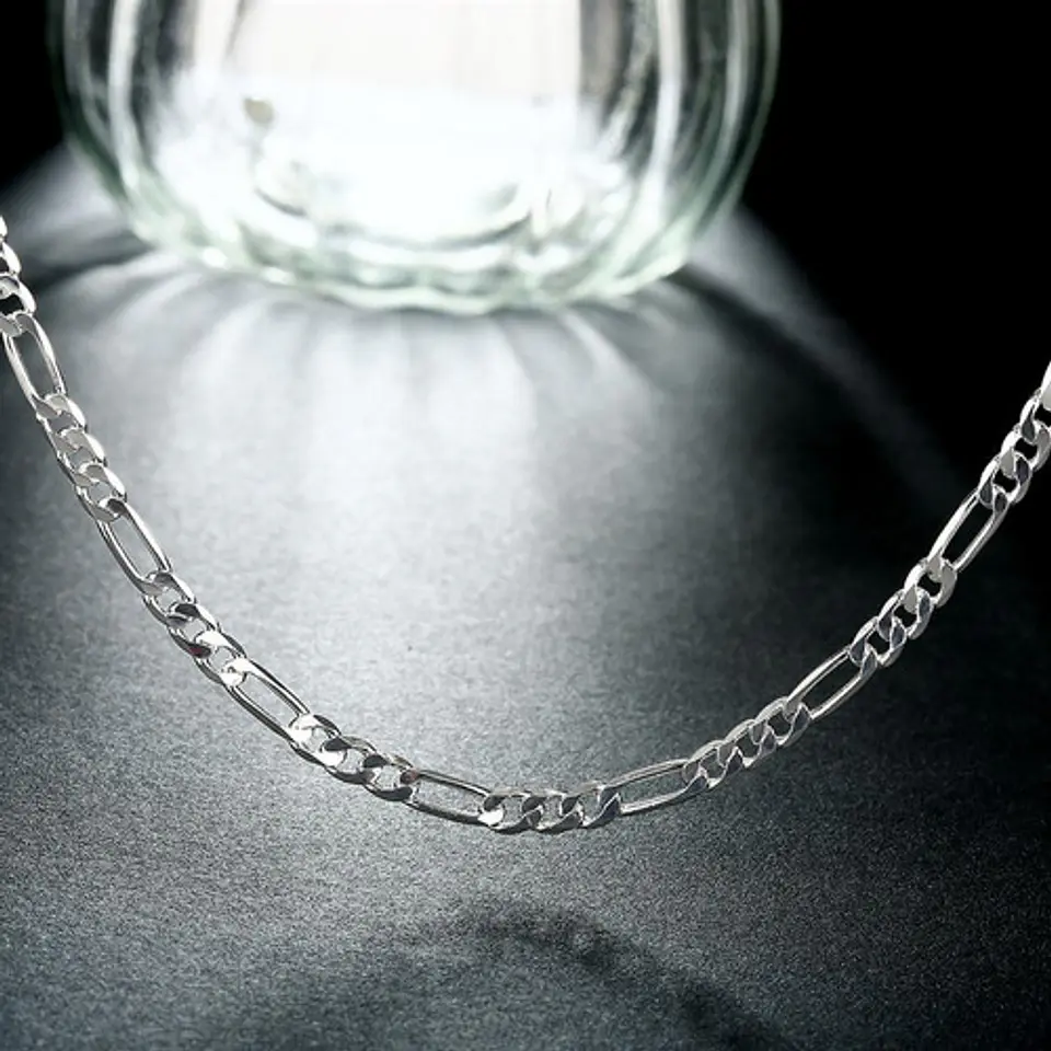 Set Cadena + Pulsera Cartier Chapado Plata 925 4mm Collar 4