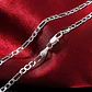 Set Cadena + Pulsera Cartier Chapado Plata 925 4mm Collar - Miniatura 5