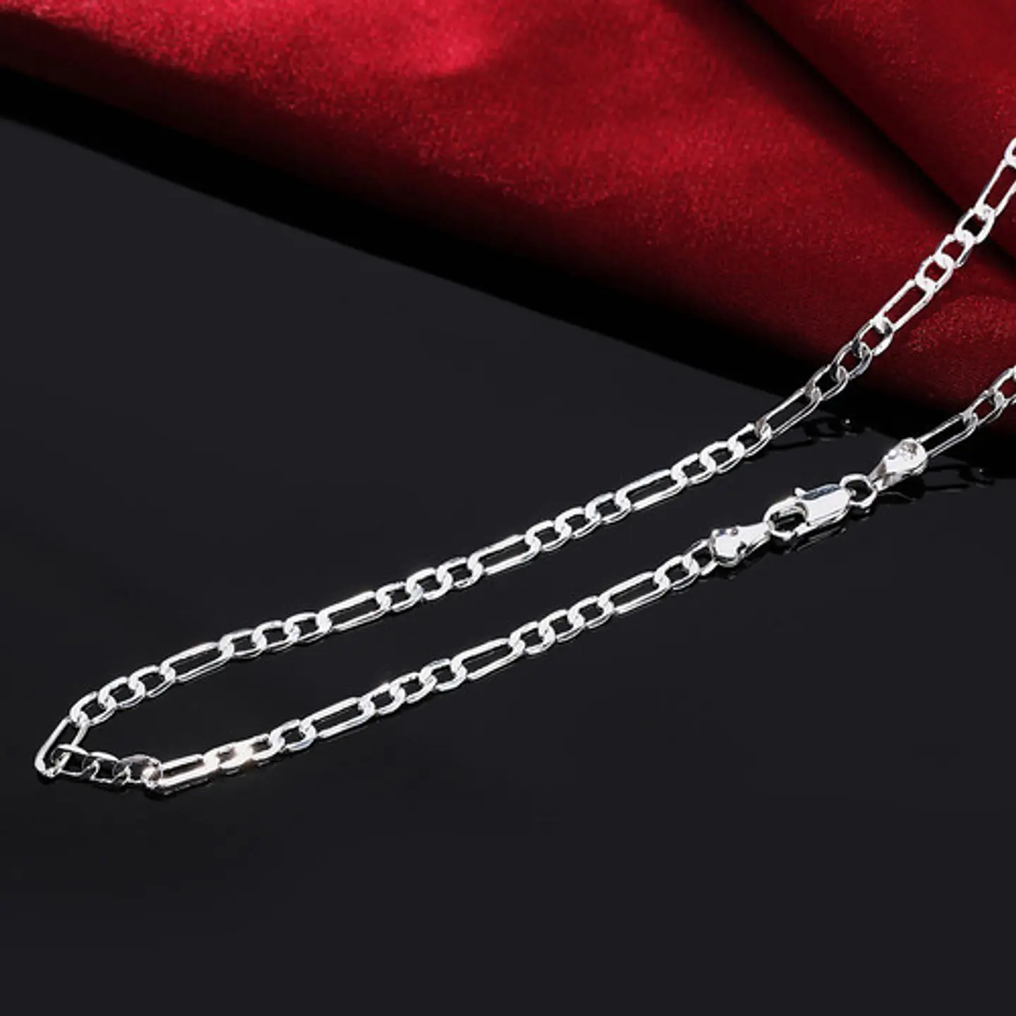 Set Cadena + Pulsera Cartier Chapado Plata 925 4mm Collar 6