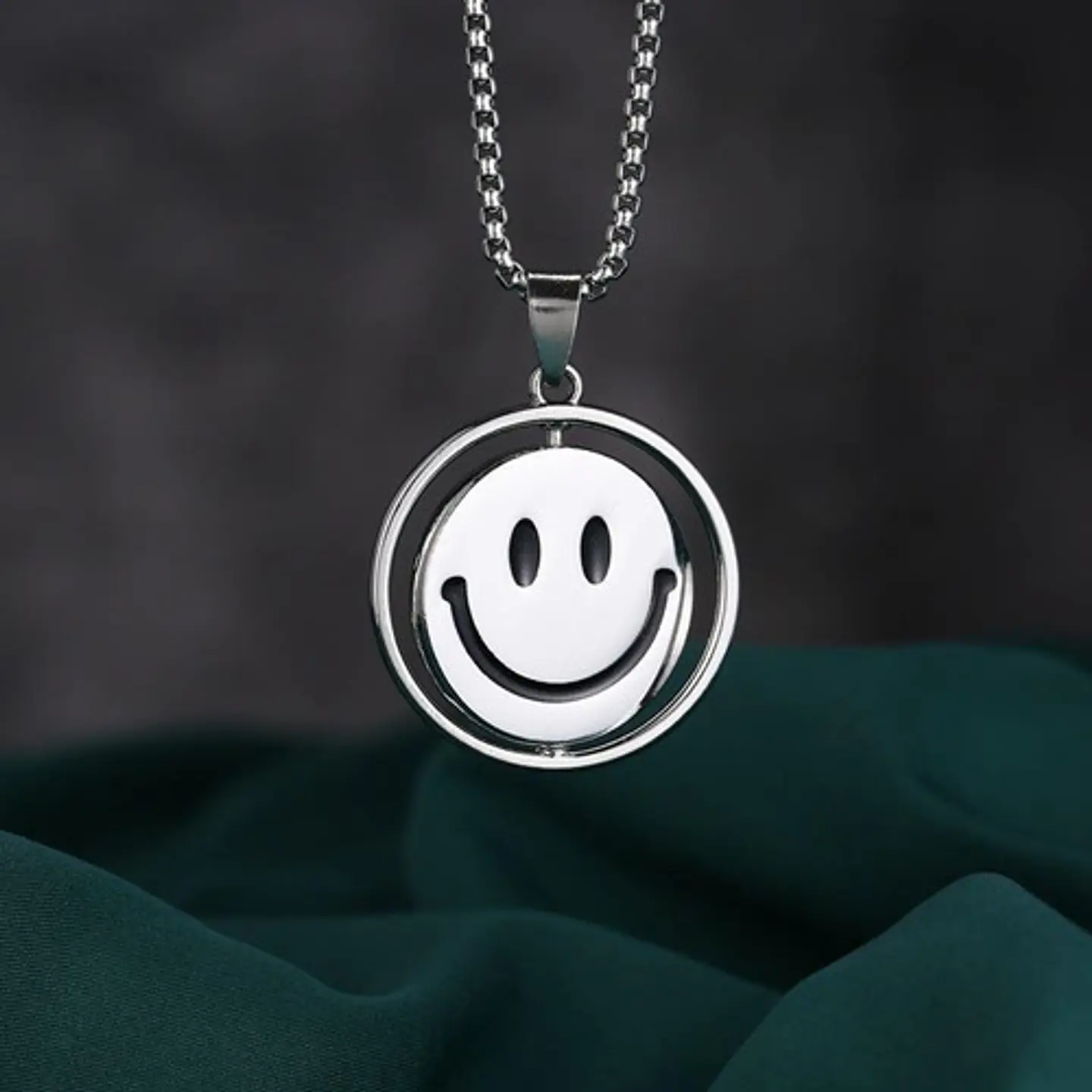 Cadena Smile Acero Inoxidable Drew Sonrisa Moda Kpop Collar 6