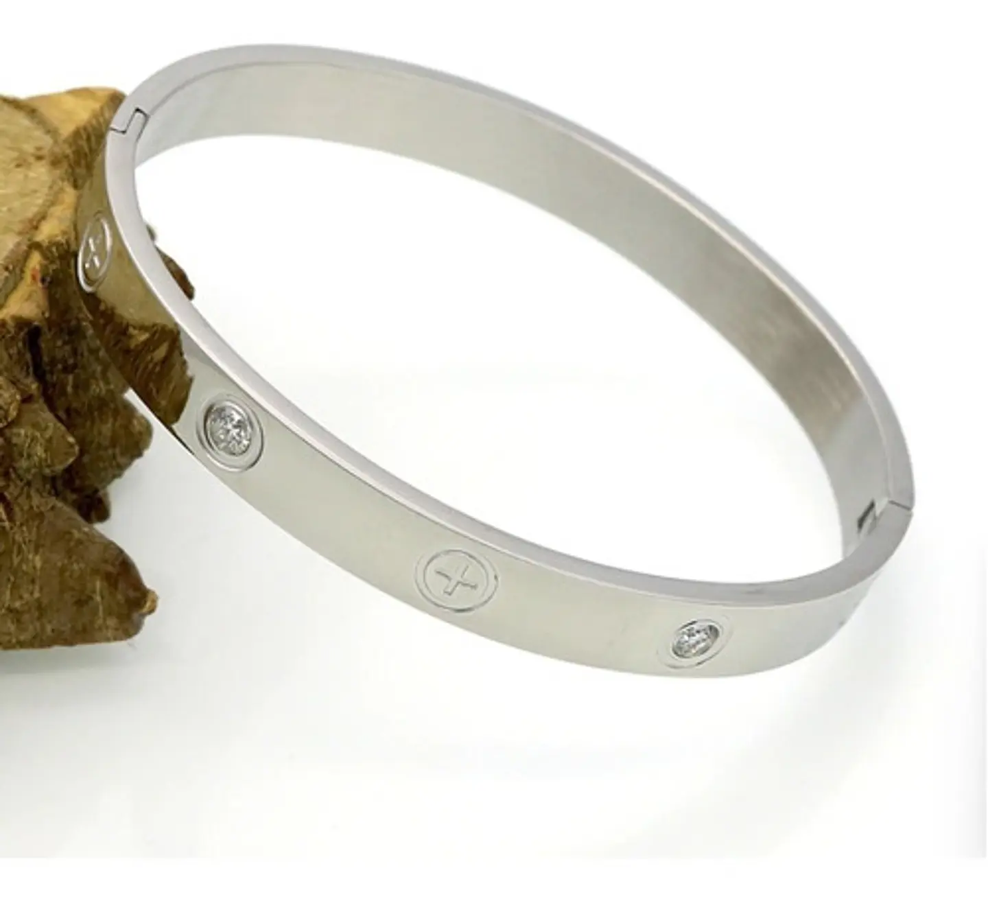 Brazalete - Pulseras De Acero Inoxidable Tipo Cartier Love  2