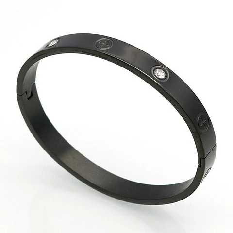 Brazalete - Pulseras De Acero Inoxidable Tipo Cartier Love 