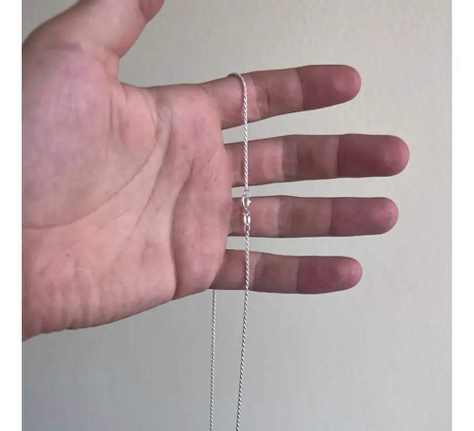 Cadena Torbillon Collar Plata Fina Italiana 925 De 50cm 4