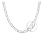Cadena Plata Fina Ley 925 5mm 50cm Unisex Collar Grumet - Miniatura 1