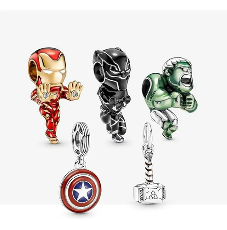 Charm Vengadores Marvel Iroman Thor Hulk Y Mas Avengers Plata 925 13
