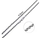 Collar Cadena Hombre Acero Inoxidable Torbillon 4mm 50-60cm - Miniatura 2