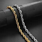 Collar Cadena Hombre Acero Inoxidable Torbillon 4mm 50-60cm - Miniatura 6