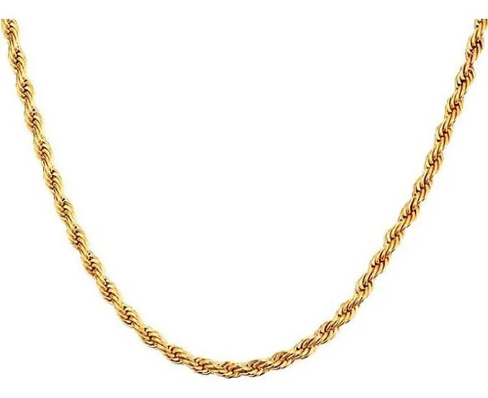 Collar Cadena Hombre Acero Inoxidable Torbillon 4mm 50-60cm 7