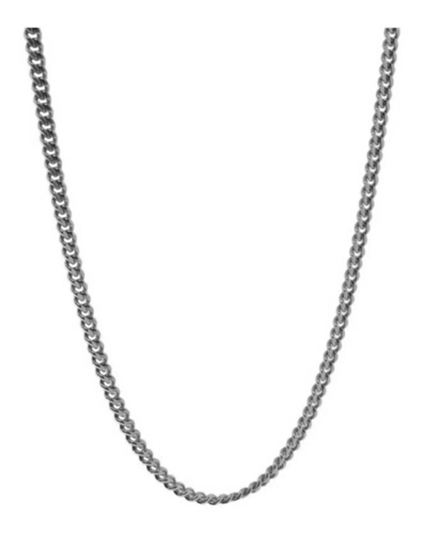 Collar Cadena Hombre Acero Inoxidable Grumet 3mm 50cm 60cm 1