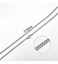 Collar Cadena Hombre Acero Inoxidable Grumet 3mm 50cm 60cm - Miniatura 2