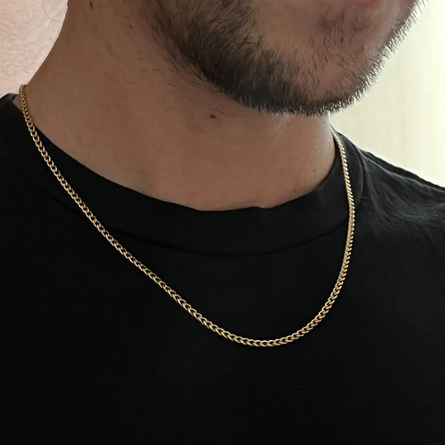 Collar Cadena Hombre Acero Inoxidable Grumet 3mm 50cm 60cm 8