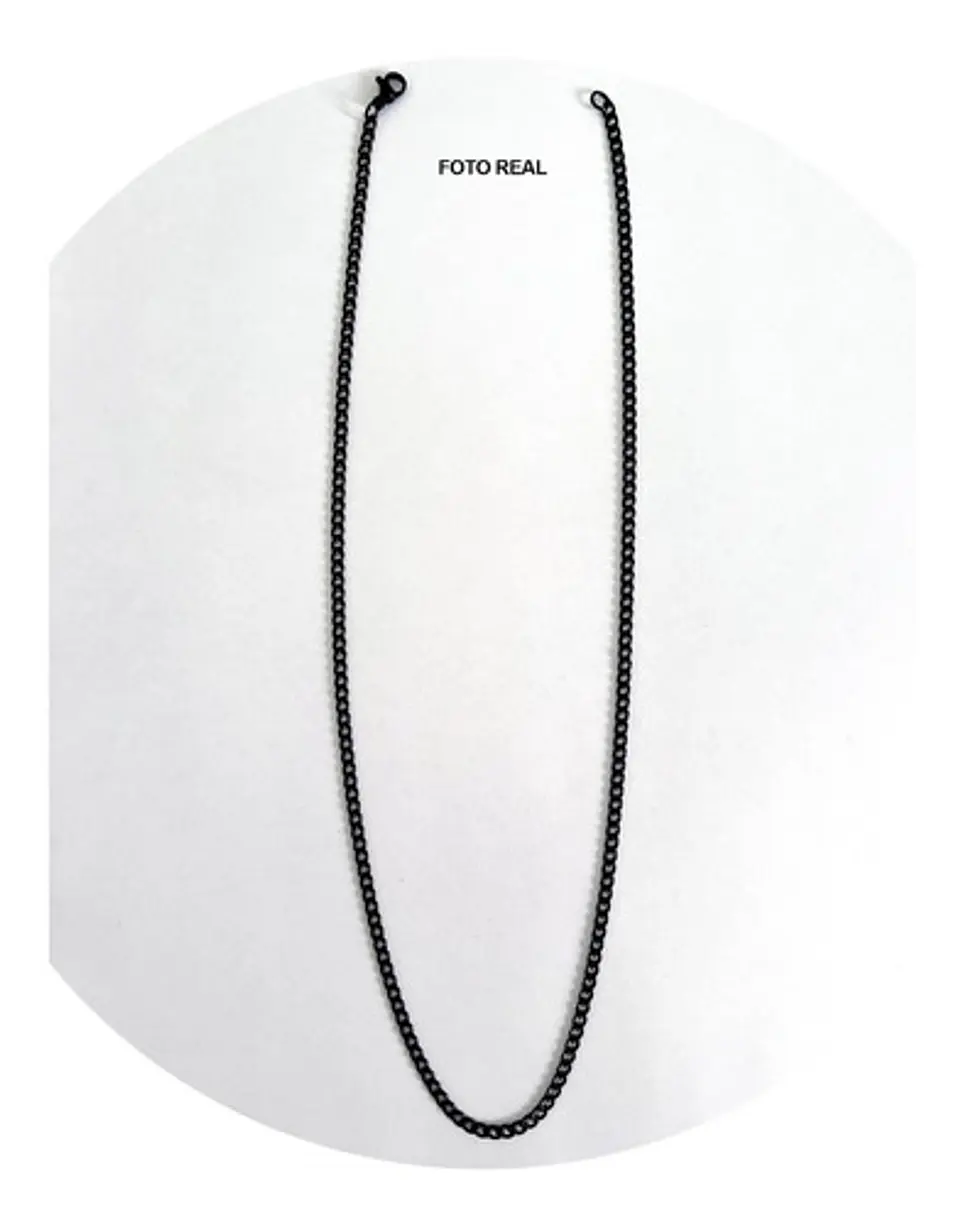 Collar Cadena Hombre Acero Inoxidable Grumet 3mm 50cm 60cm 11