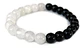 Pulsera De Piedras Naturales Onix Y Cuarzo Yin Yang - Miniatura 1