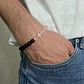 Pulsera De Piedras Naturales Onix Y Cuarzo Yin Yang - Miniatura 6