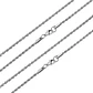 Collar Cadena Hombre Acero Inoxidable Torbillon 2mm 50-60cm - Miniatura 3