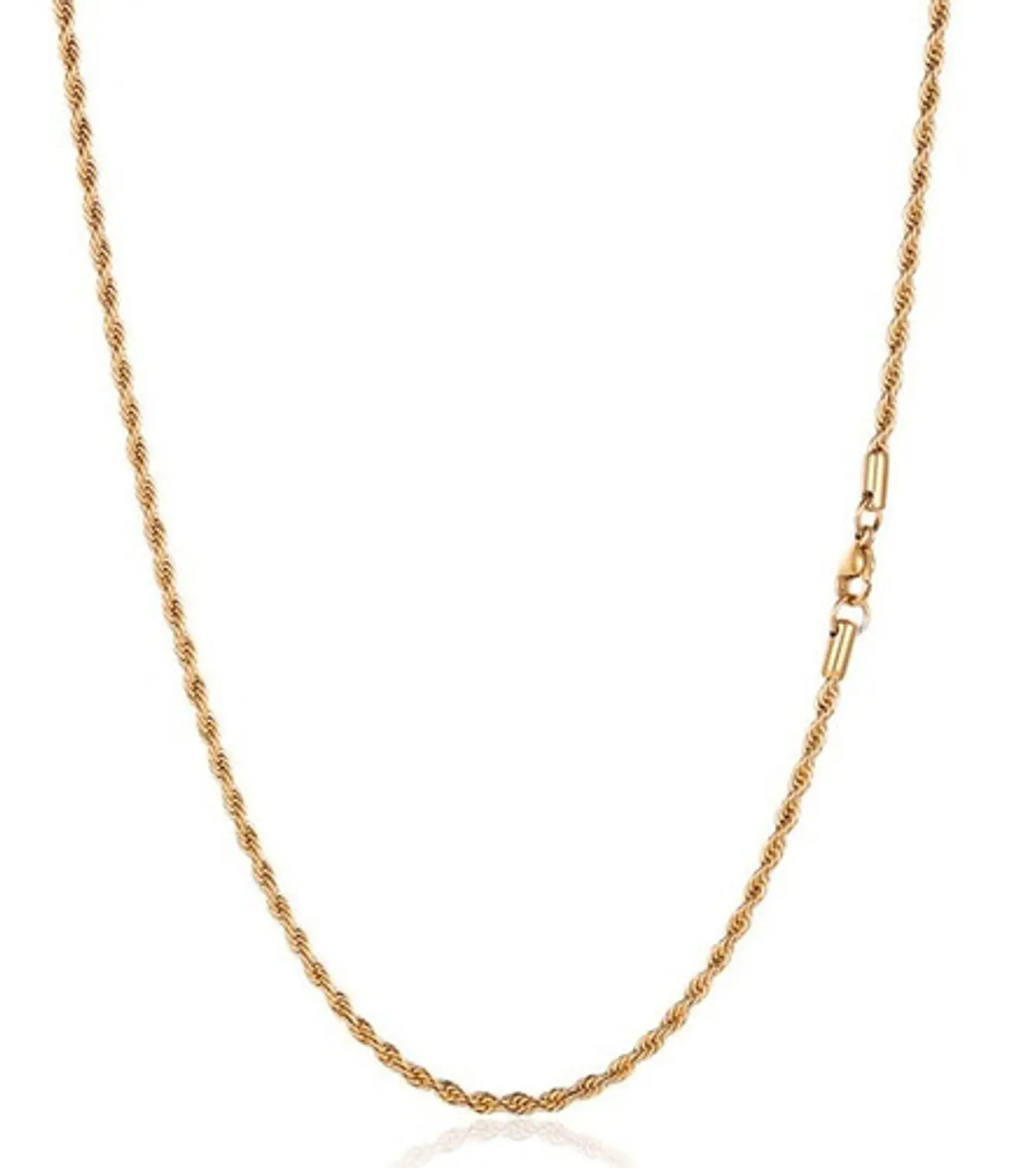 Collar Cadena Hombre Acero Inoxidable Torbillon 2mm 50-60cm 6