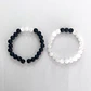 2 Pulsera De Piedras Naturales Onix Cuarzo Volcanita Pareja - Miniatura 2