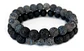2 Pulsera De Piedras Naturales Onix Cuarzo Volcanita Pareja - Miniatura 4
