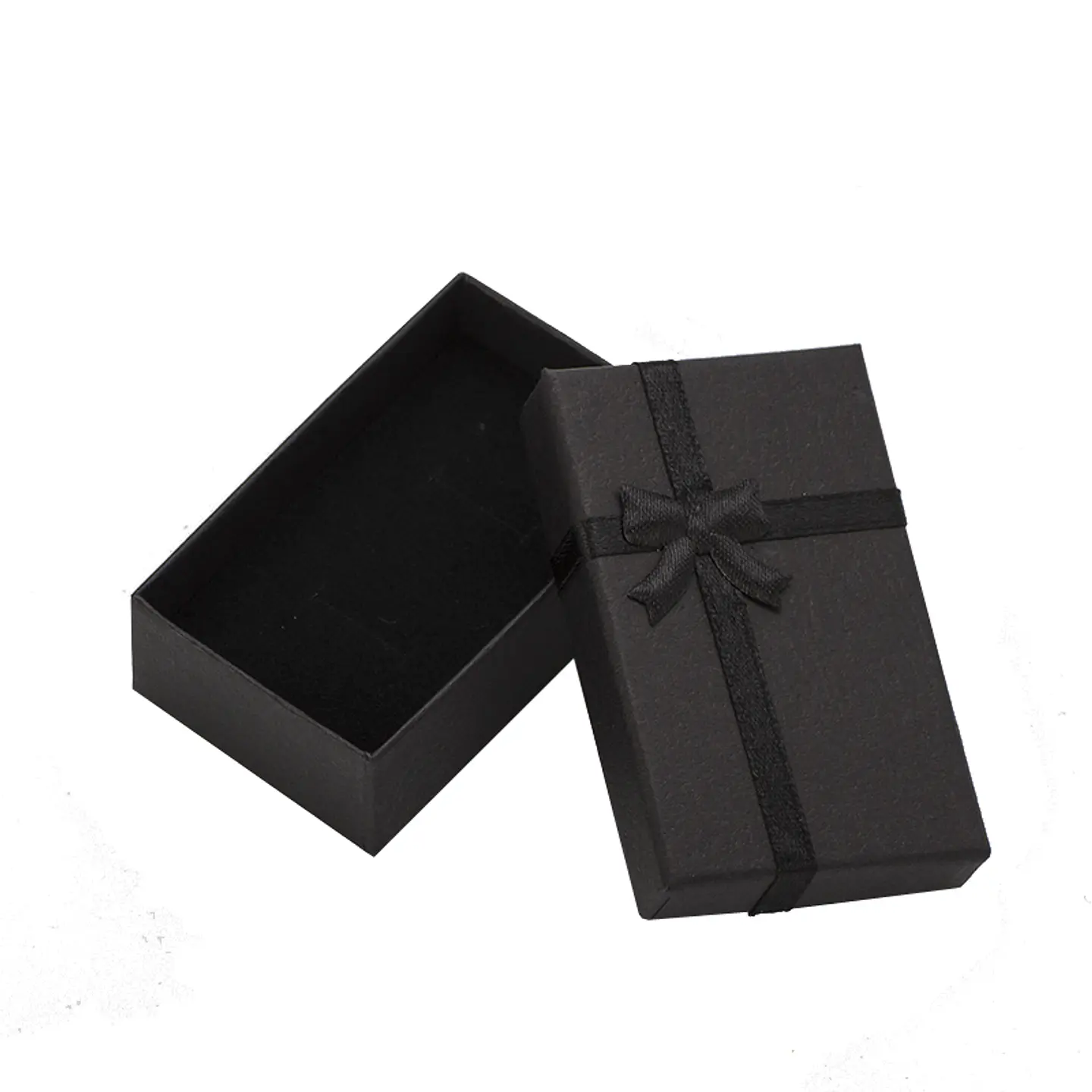 Caja De Regalo 5x8 Cm Negra Para Conjunto Joyas 1