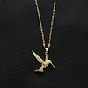 Collar Colibrí Cadena En Acero Inoxidable - Bañado Oro 18k 4