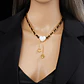 Choker Borla De Corazón - Collar Acero Inoxidable Bañado En Oro 18k - Miniatura 2