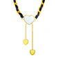 Choker Borla De Corazón - Collar Acero Inoxidable Bañado En Oro 18k - Miniatura 1
