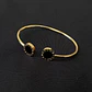 Brazalete - Pulseras Abierta Número Romano Acero Inoxidable - Miniatura 6