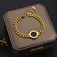 Pulsera Grumet Número Romano Reversible Acero Inoxidable 18k - Miniatura 4