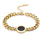 Pulsera Grumet Número Romano Reversible Acero Inoxidable 18k - Miniatura 1