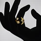 Anillo De Luna Estrellas Mujer Ajustable Acero Inoxidable - Miniatura 3