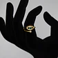Anillo De Ojo Turco Mujer Ajustable Acero Inoxidable - Miniatura 6