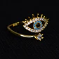 Anillo De Ojo Turco Mujer Ajustable Acero Inoxidable - Miniatura 9