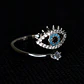 Anillo De Ojo Turco Mujer Ajustable Acero Inoxidable - Miniatura 10