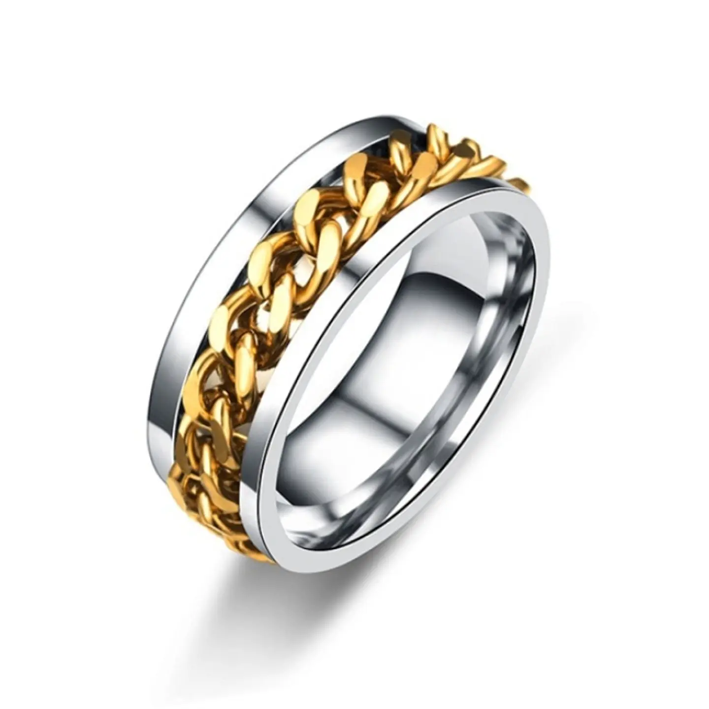 Anillo Cadena Antiestres Acero Inoxidable  1