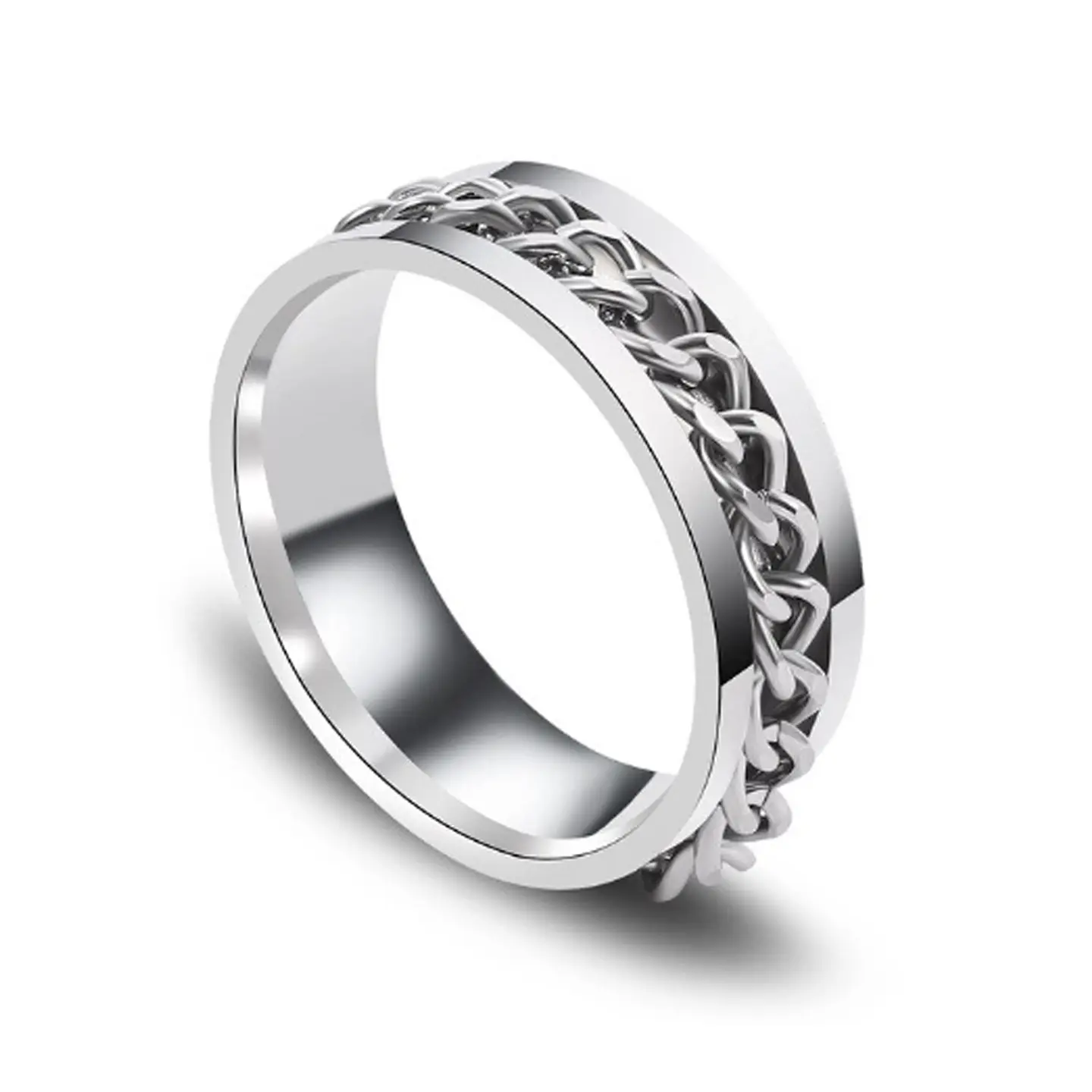 Anillo Cadena Antiestres Acero Inoxidable  3