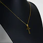 Collar Cruz Hueca Religión Acero Inoxidable Colgante Unisex - Miniatura 6