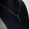 Collar Cruz Hueca Religión Acero Inoxidable Colgante Unisex 4