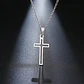 Collar Cruz Hueca Religión Acero Inoxidable Colgante Unisex - Miniatura 7