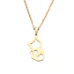 Collar Gato Corazón Cat Acero Inoxidable Colgante - Miniatura 2