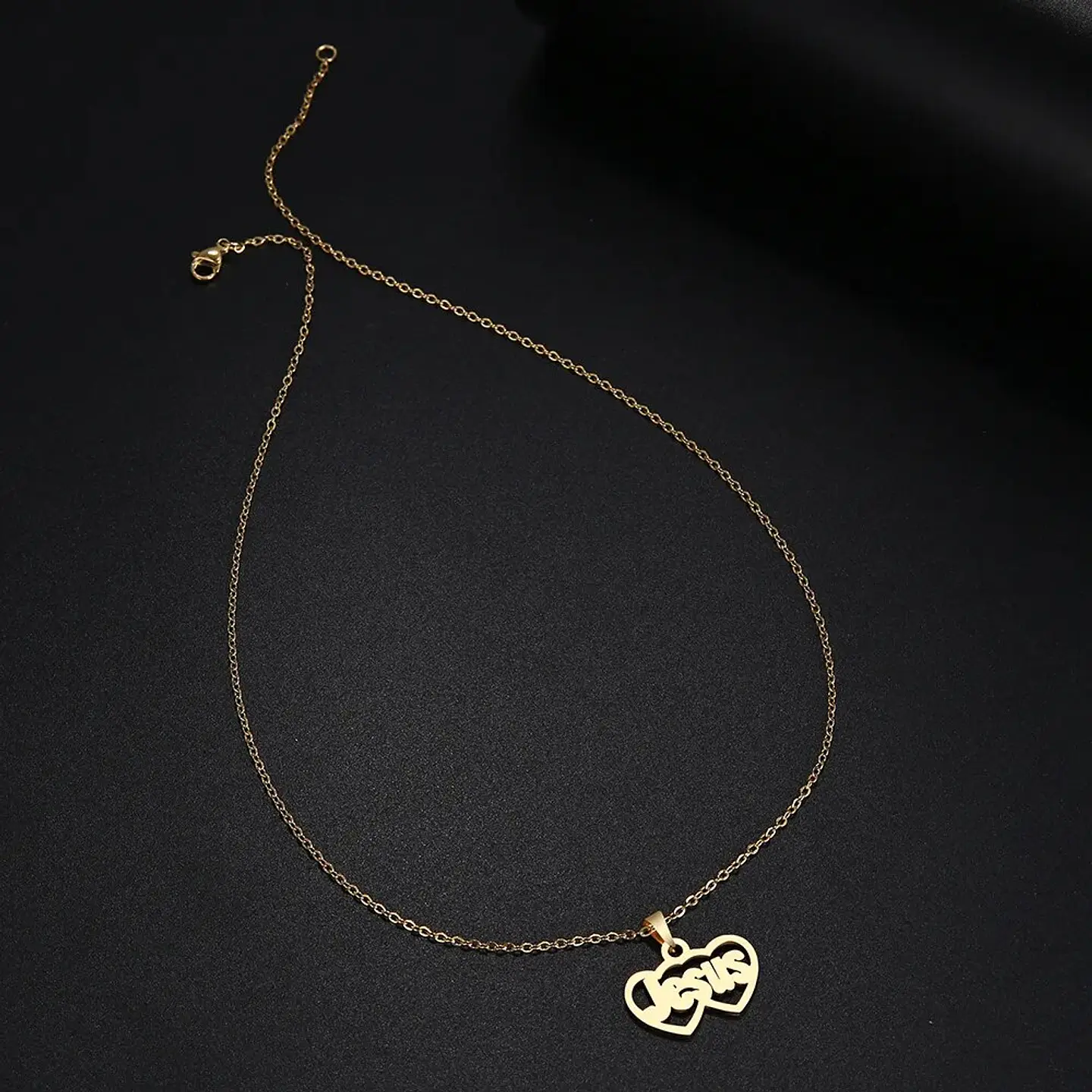 Collar Jesús Religión Acero Inoxidable Colgante Unisex 8