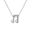 Collar Nota Musical Semicorchea Acero Inoxidable Colgante 1