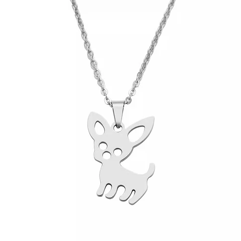 Collar Perrito Mascota Dog Acero Inoxidable Colgante Unisex