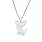 Collar Perrito Mascota Dog Acero Inoxidable Colgante Unisex - Miniatura 1